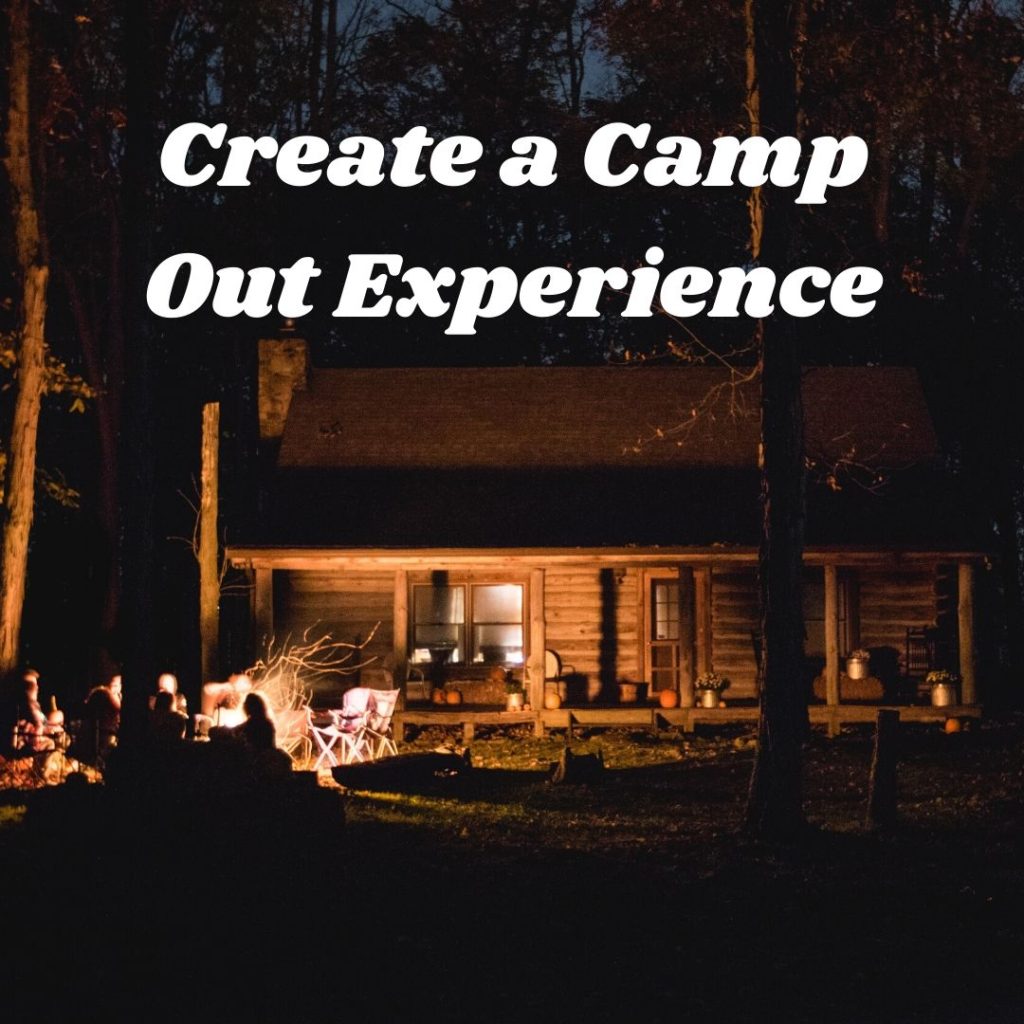 staycation, home vacation, home entertaining, camp out, family friendly