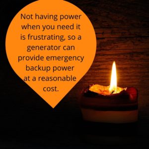 Safety tips for generators. A generator can provide emergency backup power at a reasonable cost.