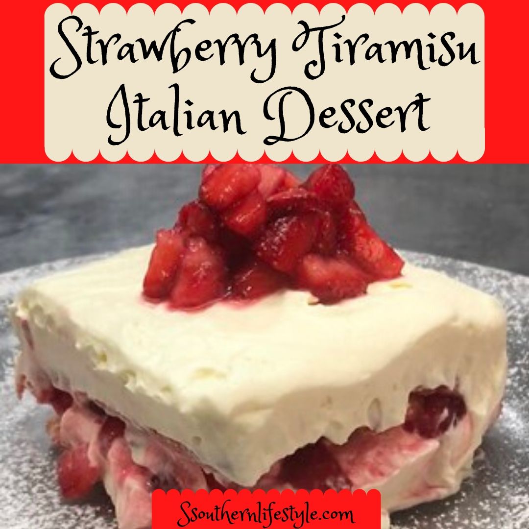 Strawberry Tiramisu Italian Dessert